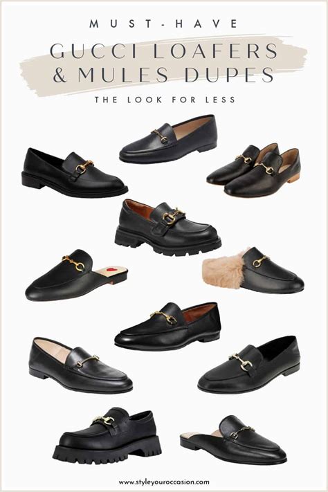 black gucci loafers dupe|gucci loafers look alike.